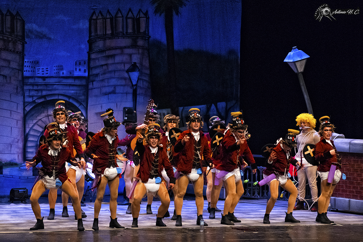 Fotografía en el Concurso de Murgas del Carnaval de Badajoz en el Teatro López de Ayala