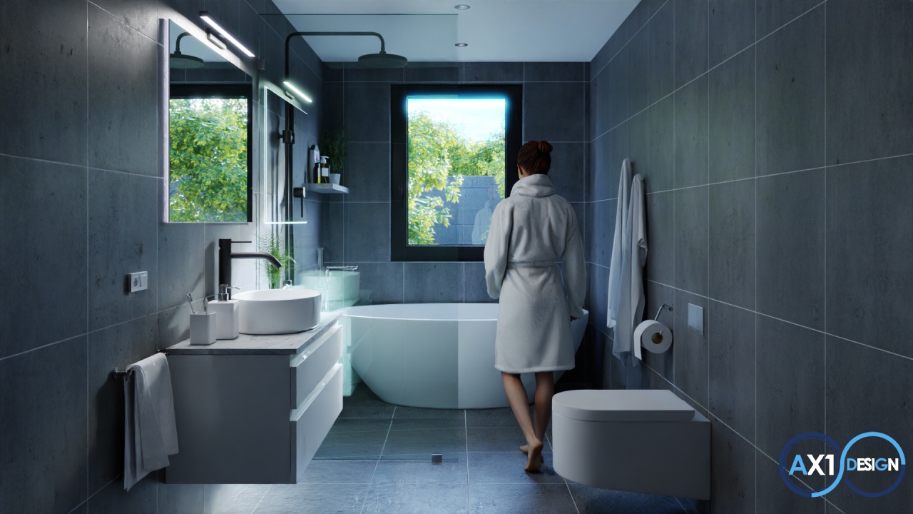 Interiorismo. Un cuarto de baño sencillo y moderno.