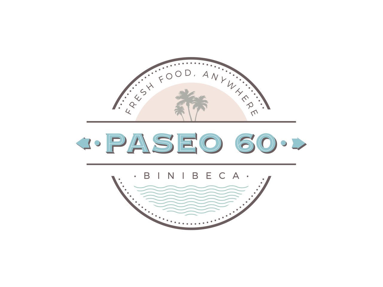 Diseño de logotipo para Paseo 60, restaurante en Menorca